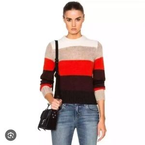 Rag & Bone Britton Striped Wool-Blend Pullover Sweater
